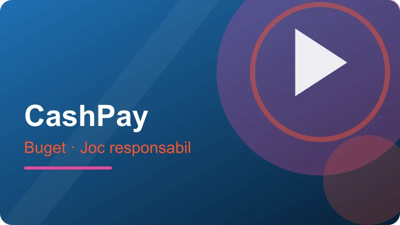 CashPay – Joc responsabil: bugetul setat dinainte Joc responsabil: bugetul setat dinainte – ilustrație pentru secțiunea CashPay